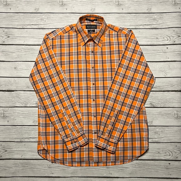 Paul Fredrick Long Sleeve Dress Shirt Classic Fit - Picture 1 of 2